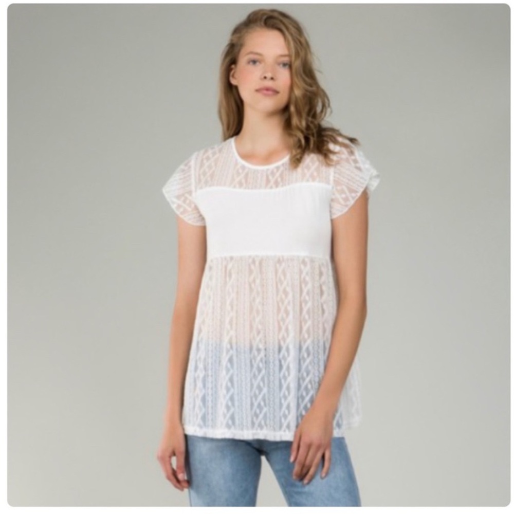 *SALE* POL White Lace Summer Top - Picture 6 of 9
